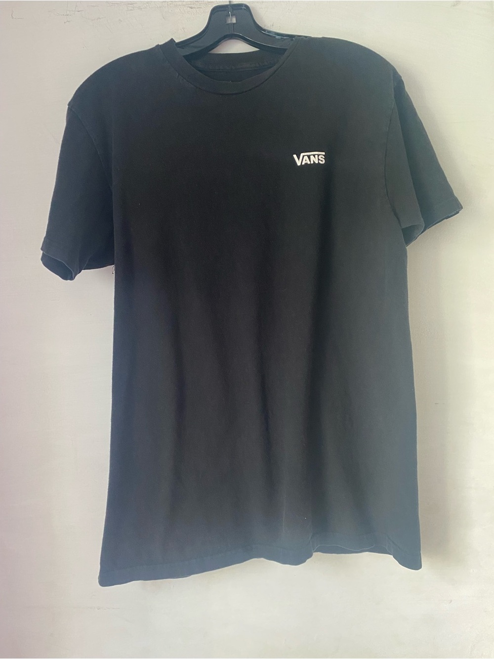 Vans Men’s Black Off the Wall Logo Crew Neck T-Shirt S M